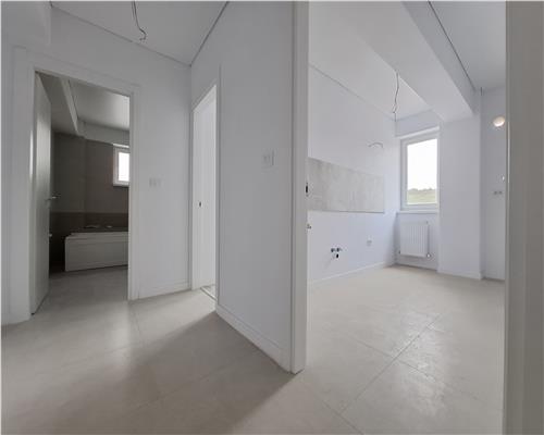 De vanzare apartament cu 2 camere, 49,90 mp, bloc nou, geam la baie,Bucium Visani